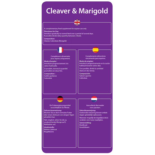 Cleaver & Marigold - back label